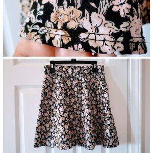 EUC Terrific Sz Small Elastic Waist Floral Skirt by Charlotte Russe - 17 inches!